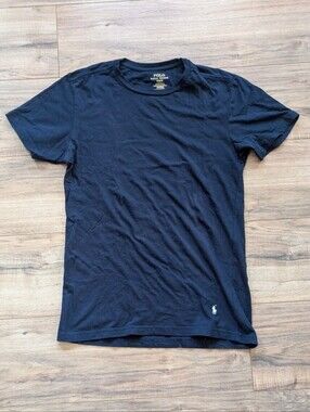 Polo Ralph Lauren T-Shirt Mens M Custom Slim Fit Cotton Navy Classic Heritage
